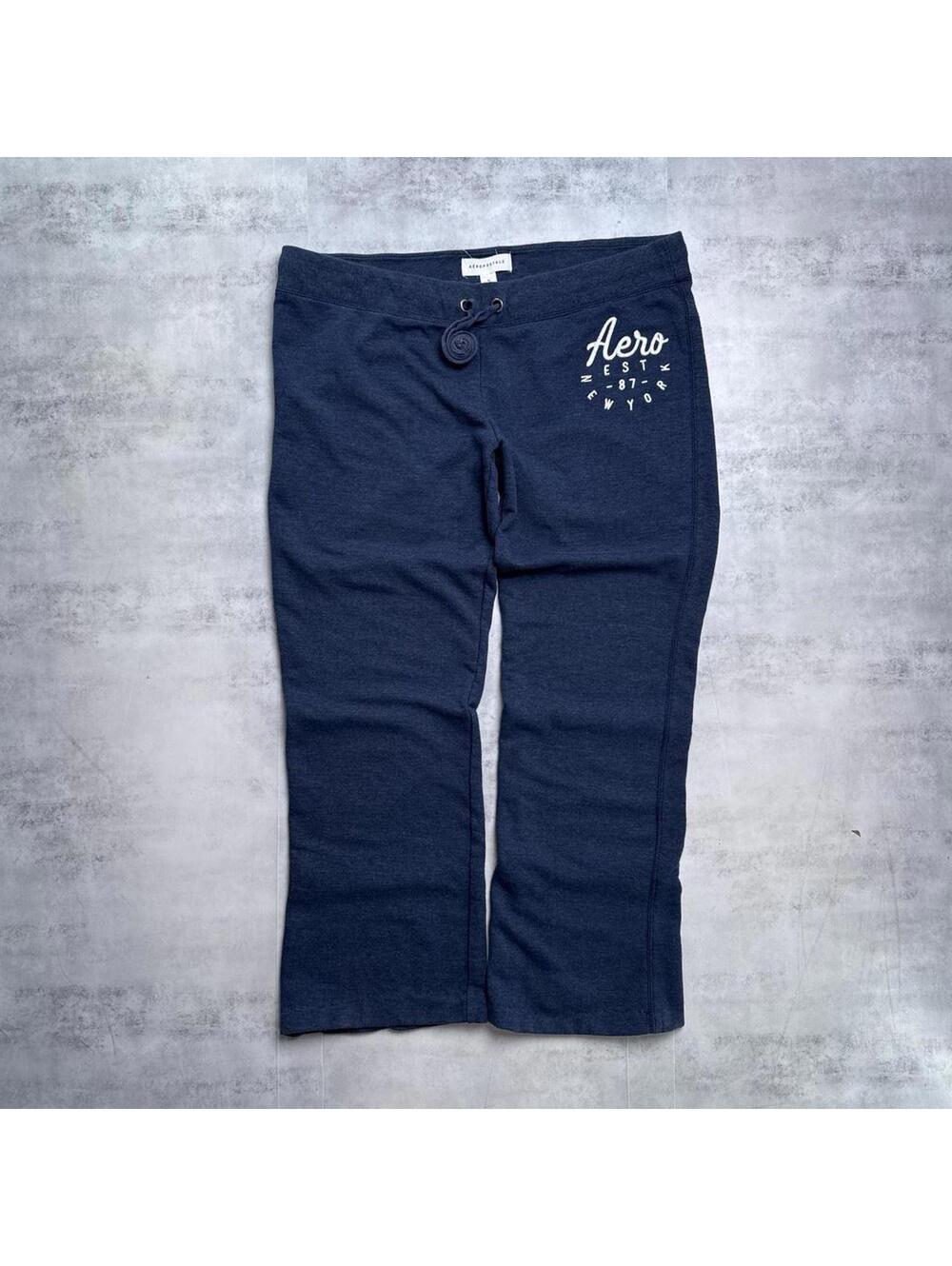 Y2K Aeropostale 00s Flared Navy Pants